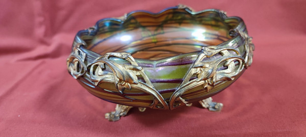 Beautiful art nouveau cut.jugendstil.loetz. Kralik.
