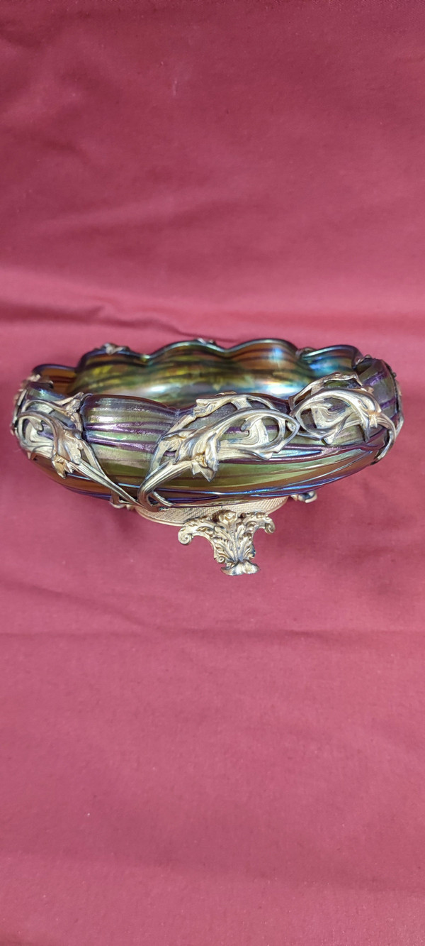 Beautiful art nouveau cut.jugendstil.loetz. Kralik.