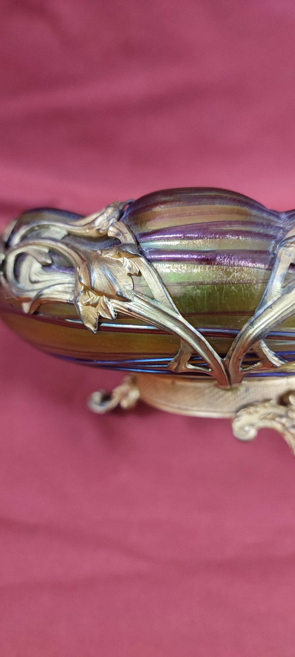 Beautiful art nouveau cut.jugendstil.loetz. Kralik.