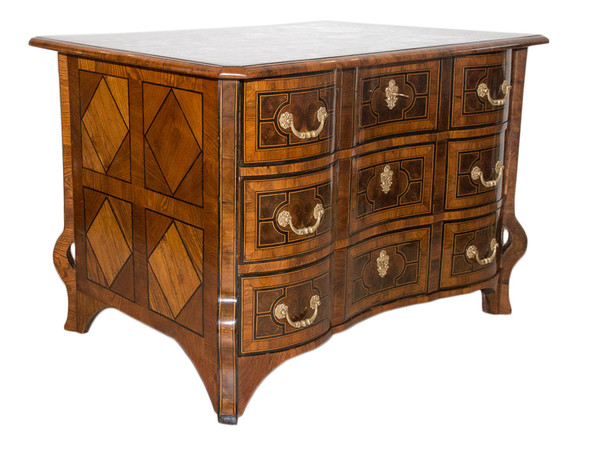 Commode Mazarine En Marqueterie Époque Louis XIV 