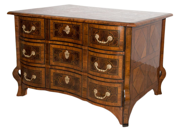 Commode Mazarine En Marqueterie Époque Louis XIV 