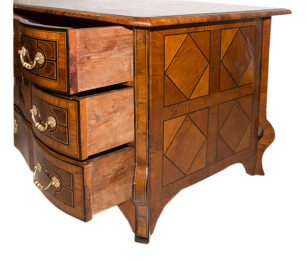 Commode Mazarine En Marqueterie Époque Louis XIV 