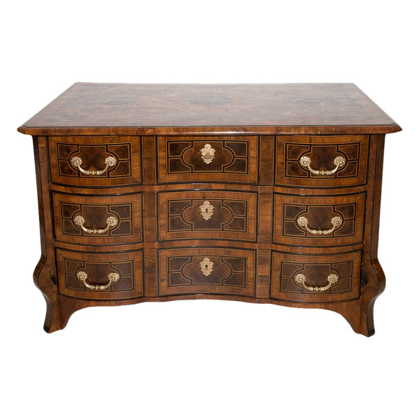 Commode Mazarine En Marqueterie Époque Louis XIV 