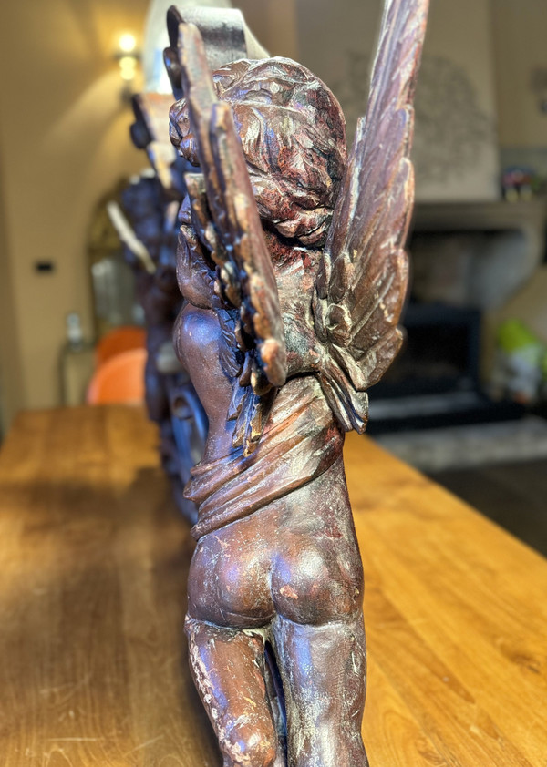 Grande Paire D’anges De Buffet D’orgue – XIXe