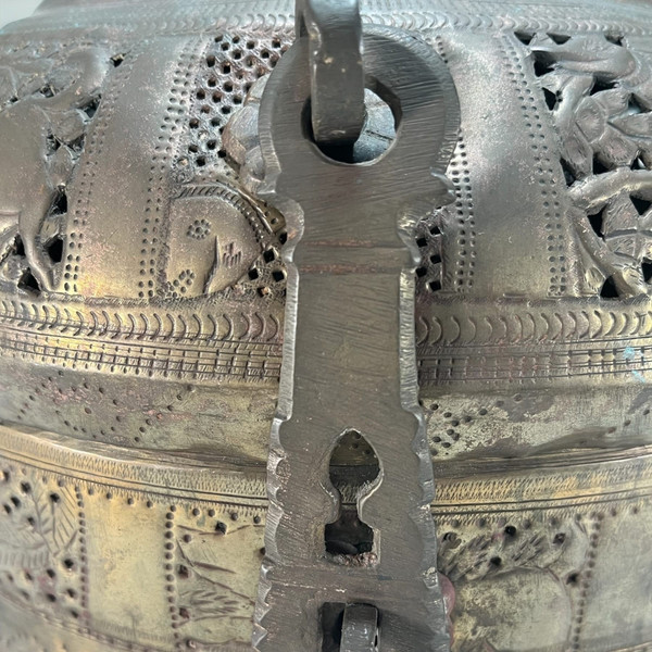 Ancient “Jali Paan dan”, betel box, India.