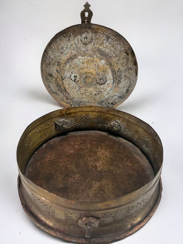 Ancient “Jali Paan dan”, betel box, India.