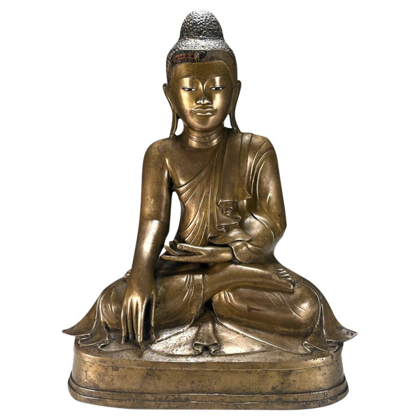 Buddha Shakyamuni in bronzo, XIX secolo.