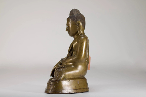 Buddha Shakyamuni in bronzo birmano, XIX secolo.