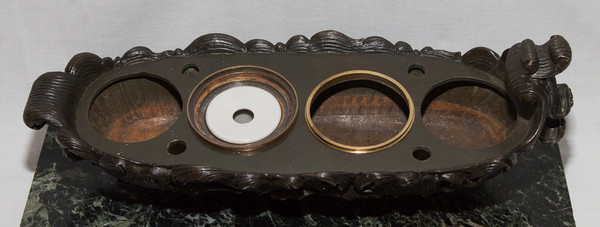 Calamaio In Bronzo Periodo Restauro 1820/1830 Circa