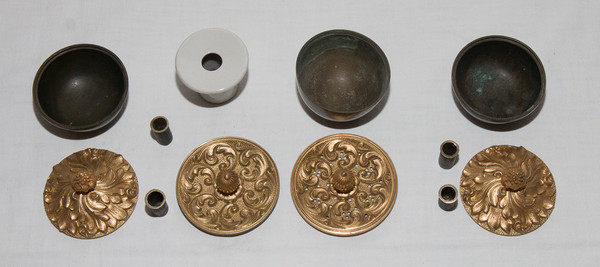 Calamaio In Bronzo Periodo Restauro 1820/1830 Circa