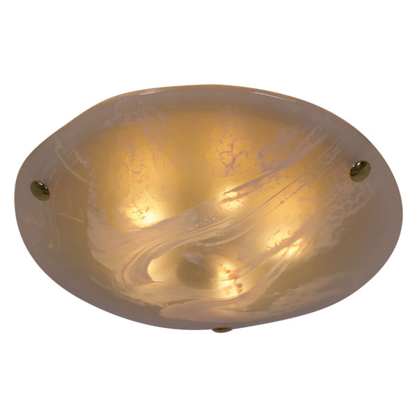 Ceiling light in brass and Murano, 1970’s.