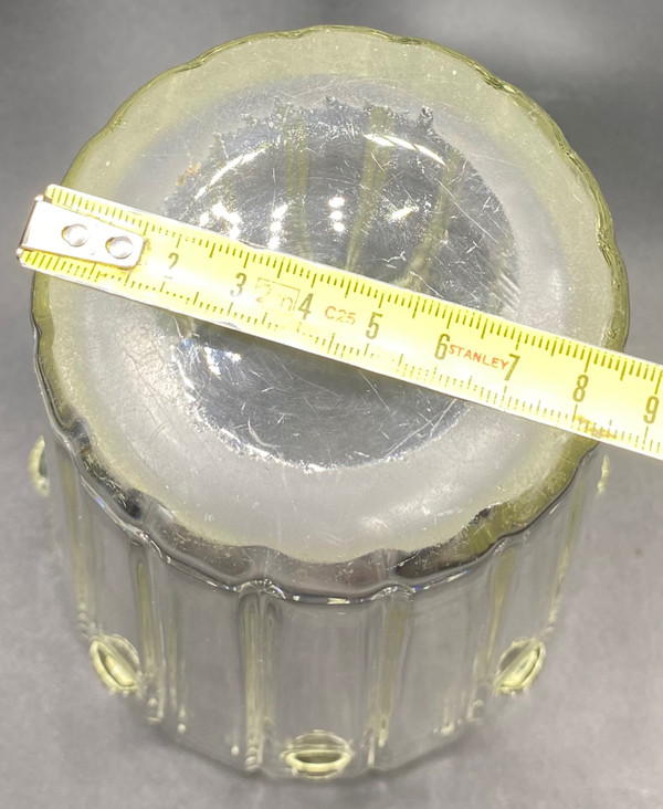MOLDED GLASS VASE