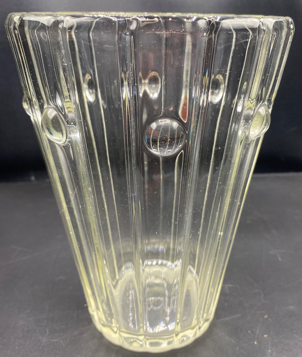 MOLDED GLASS VASE