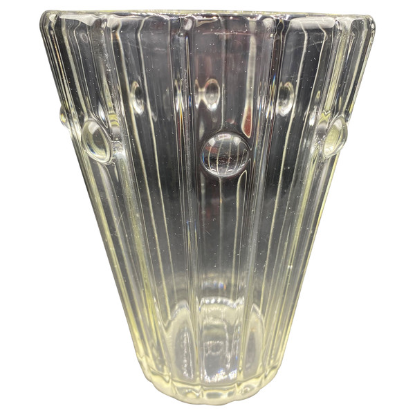 MOLDED GLASS VASE