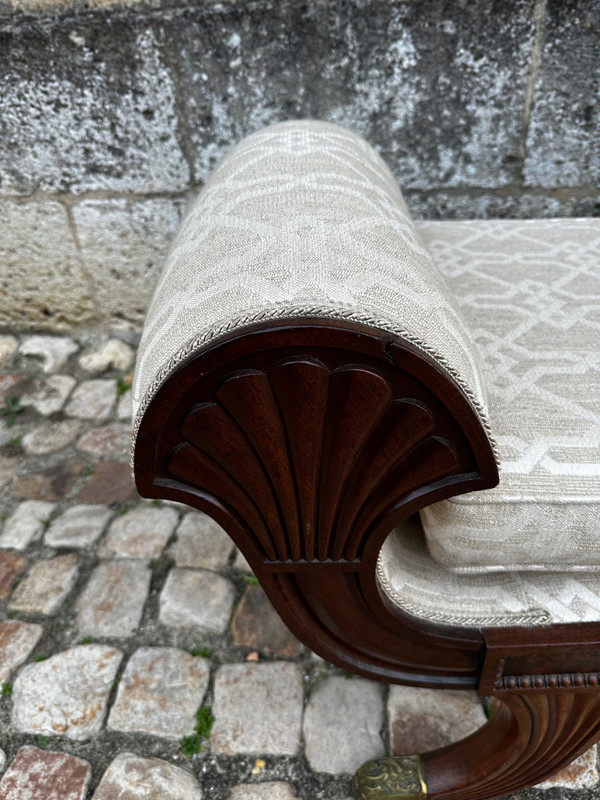English Mahogany Daybed, 19th Century