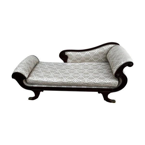 English Mahogany Daybed, 19th Century