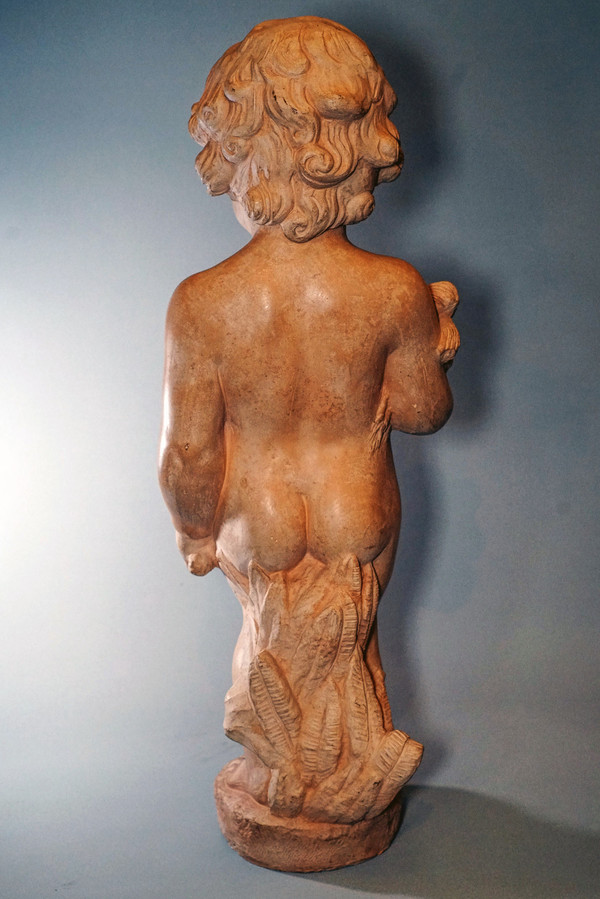 PUTTO, importante terre cuite 