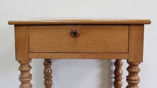 Petite Table en Chêne, dans le goût Louis-Philippe - 2ème partie XIXe 