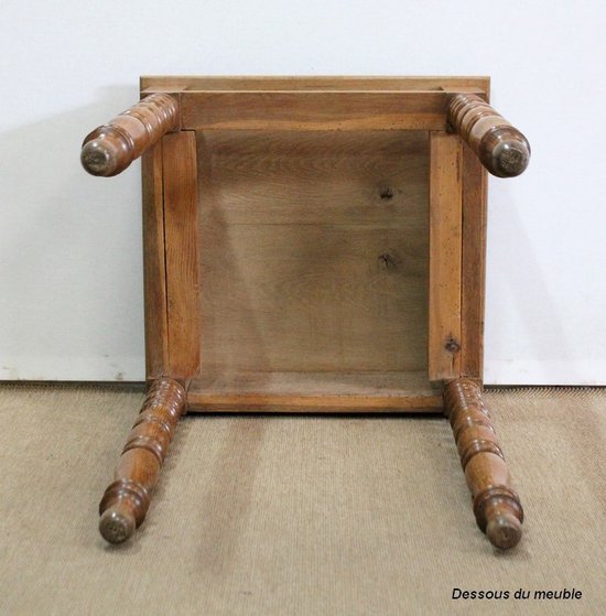  Petite Table en Chêne, dans le goût Louis-Philippe - 2ème partie XIXe 