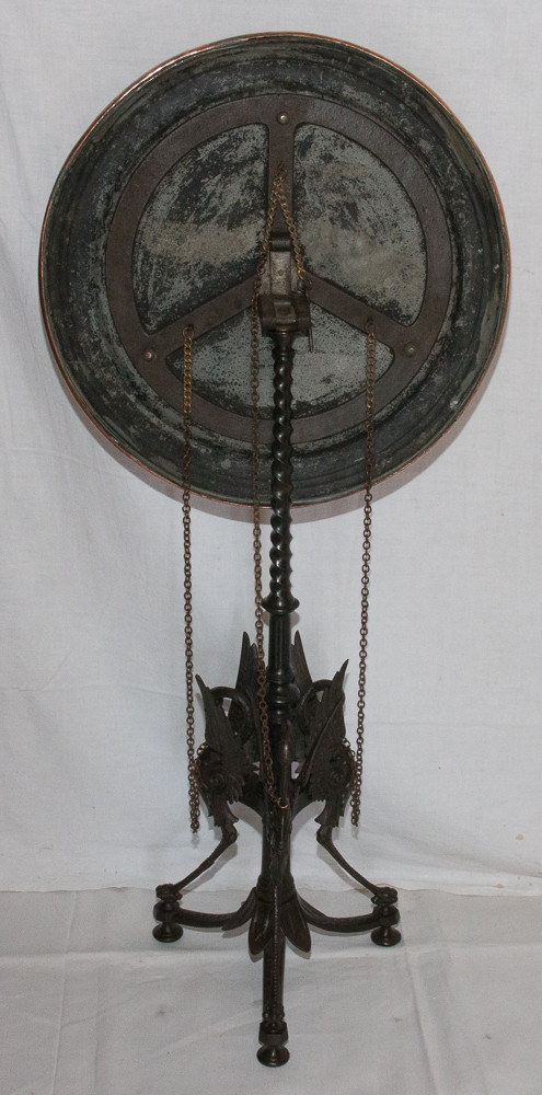Pedestal Table In Cast Iron And Copper Napoleon III Period