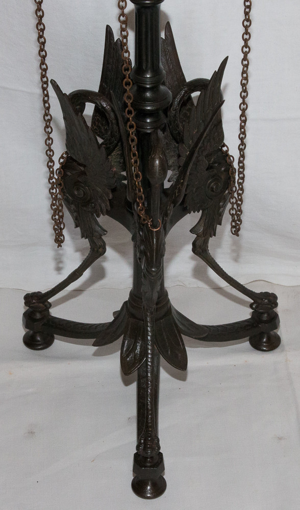 Pedestal Table In Cast Iron And Copper Napoleon III Period