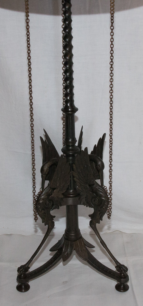 Pedestal Table In Cast Iron And Copper Napoleon III Period