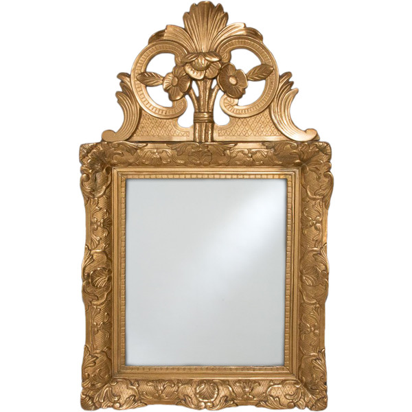 Carved and Gilded Wood Mirror Early 19th Century