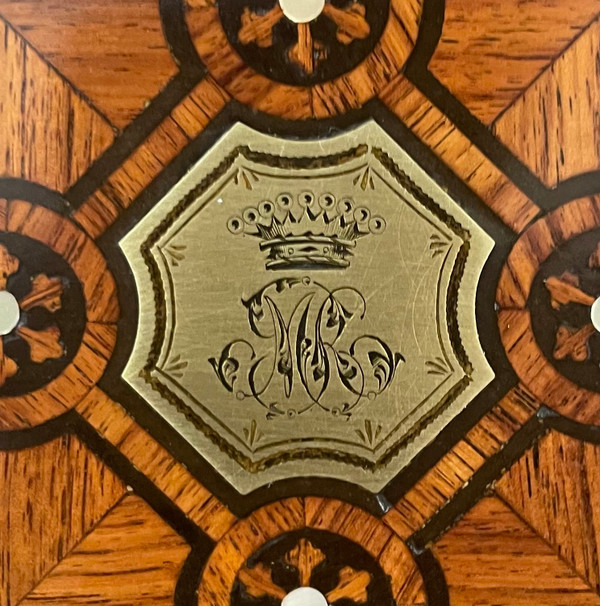 Ecritoire Paul Sormani En Marqueterie Circa 1860