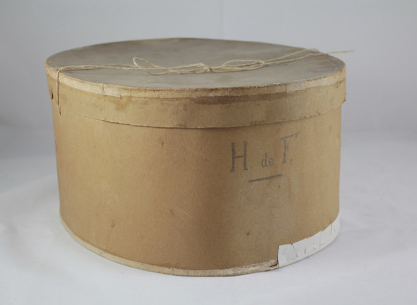 Woven straw boater by Aristide Boucicaut (Au Bon Marché)