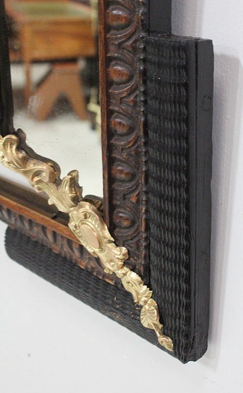  Specchio Rettangolare Grande, Stile Luigi XIV, Periodo Napoleone III - XIX