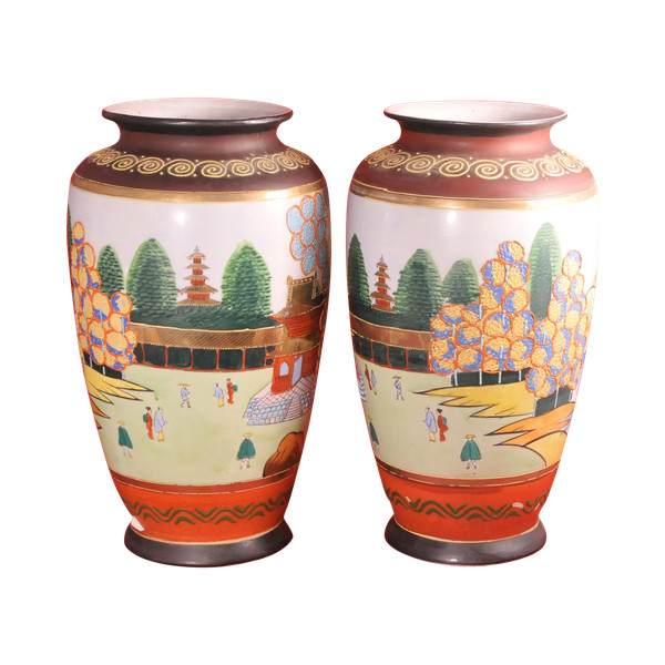 Paire vases Japon