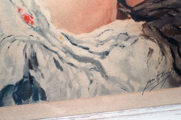Yves DIEY, NU lithograph