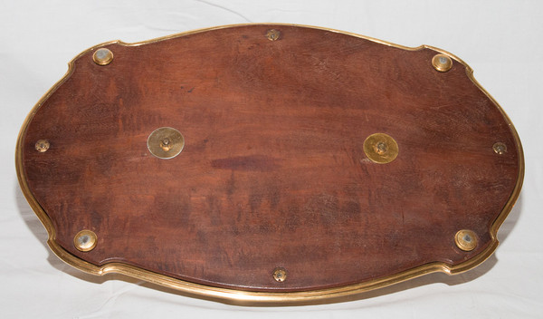 Calamaio in bronzo dorato e palissandro 1890 circa G Keller