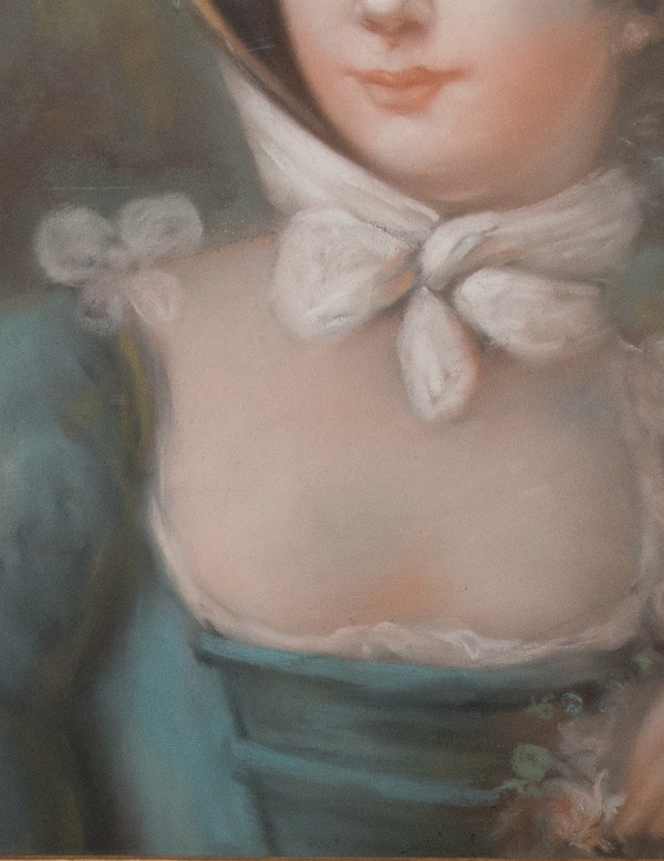 Ritratto di giovane donna, pastello, XIX secolo