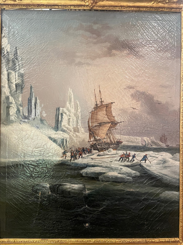 Trumeaux D’époque Napoléon III, Débarquement de l’astrolabe En Terre australe 
