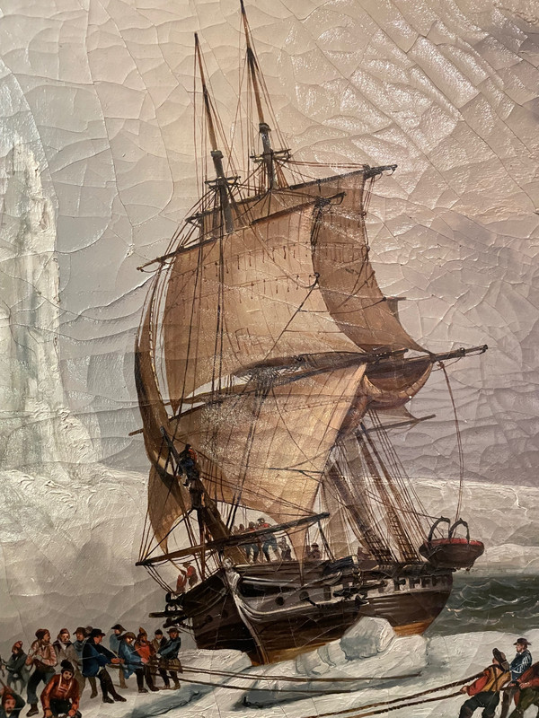 Trumeaux D’époque Napoléon III, Débarquement de l’astrolabe En Terre australe 