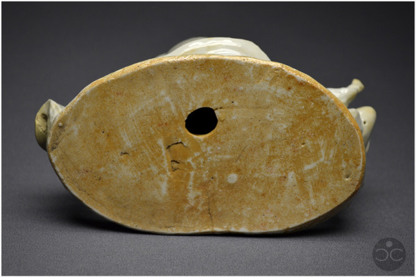 Chine, XVIIIè siècle, Groupe en porcelaine blanc de Chine représentant le dieu taoïste Shoulao