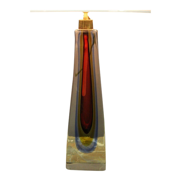 Lampe De Table En Cristal Multicouche Vers 1970