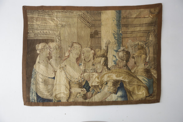 Element eines Wandteppichs Szene griechische Mythologie, Aubusson, Mitte 17.