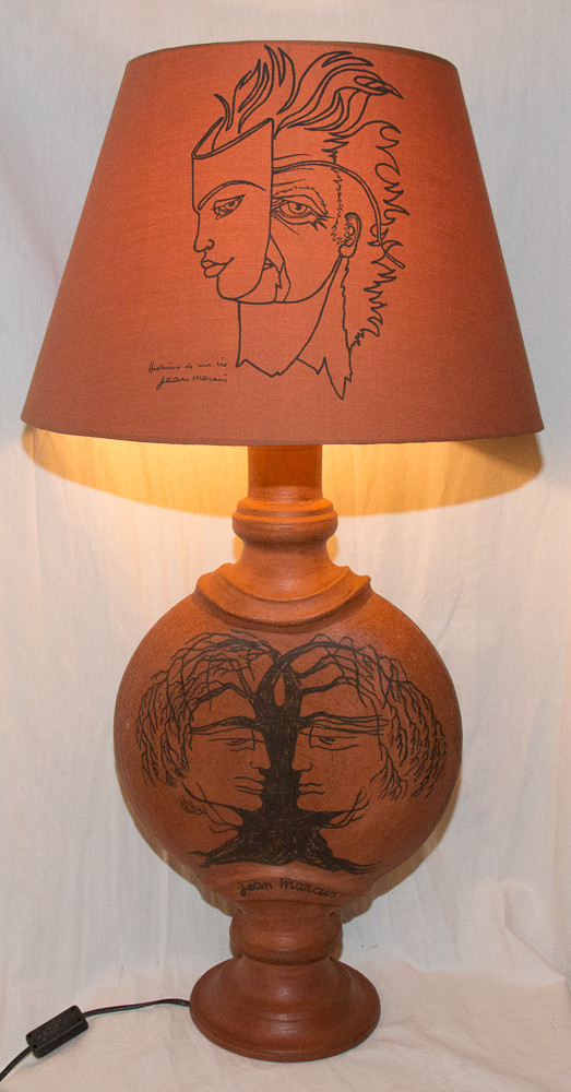 Lamp Signed Jean Marais 1913-1998