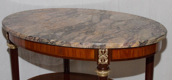  Guéridon Ovale Style Louis XVI Ende 19. Jahrhundert