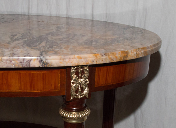  Guéridon Ovale Style Louis XVI Ende 19. Jahrhundert