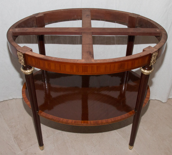  Guéridon Ovale Style Louis XVI Ende 19. Jahrhundert