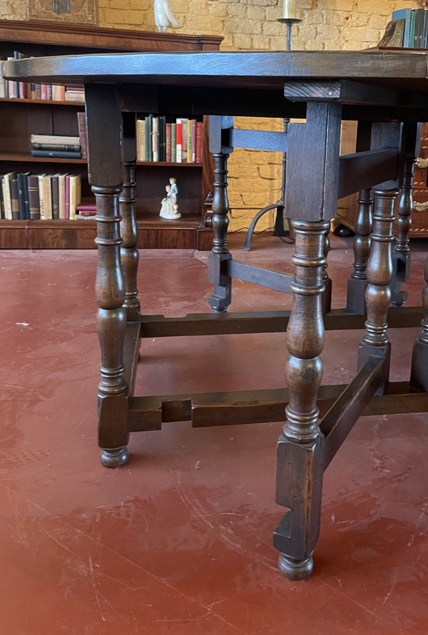 Grande Table Gateleg En Chêne