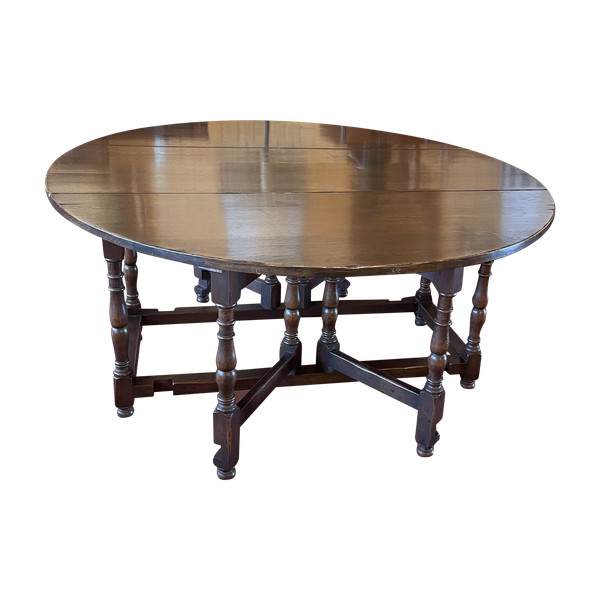 Grande Table Gateleg En Chêne