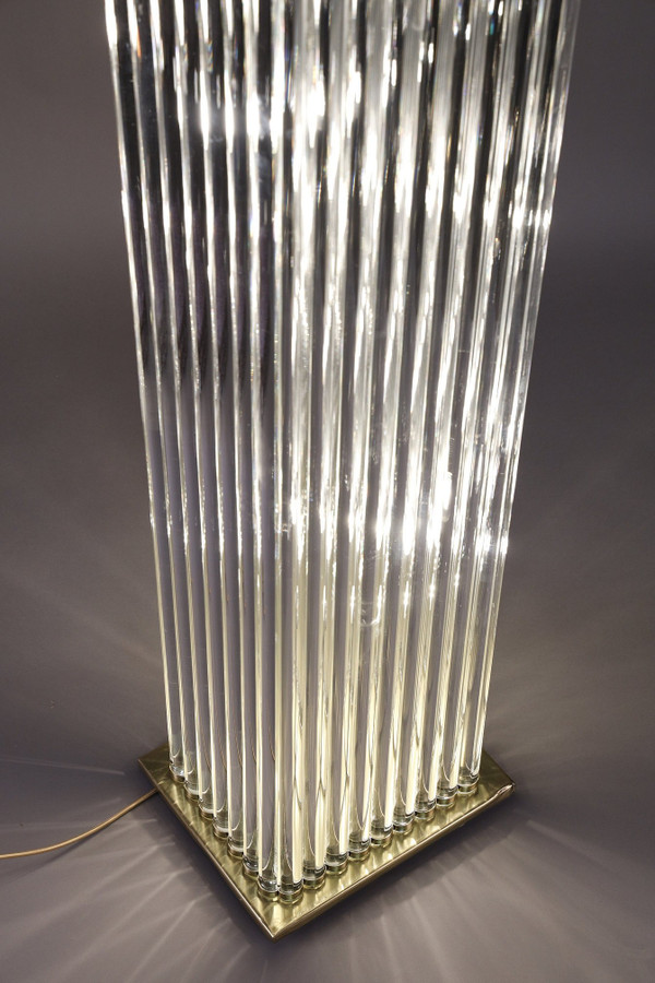 ART DECO-STYLE FLOOR LAMP MADE IN THE 70S FROM MURANO GLASS