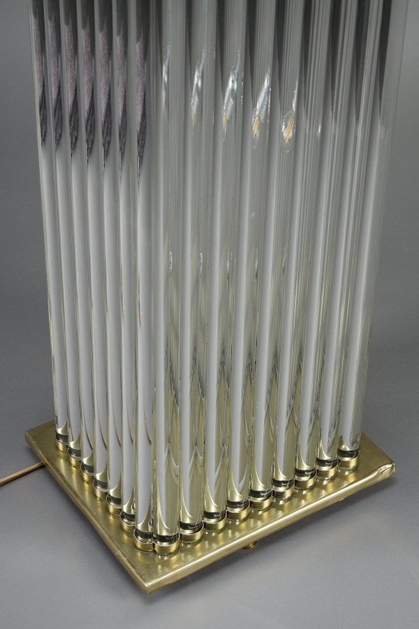 ART DECO-STYLE FLOOR LAMP MADE IN THE 70S FROM MURANO GLASS