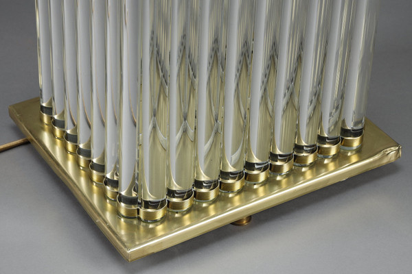 ART DECO-STYLE FLOOR LAMP MADE IN THE 70S FROM MURANO GLASS