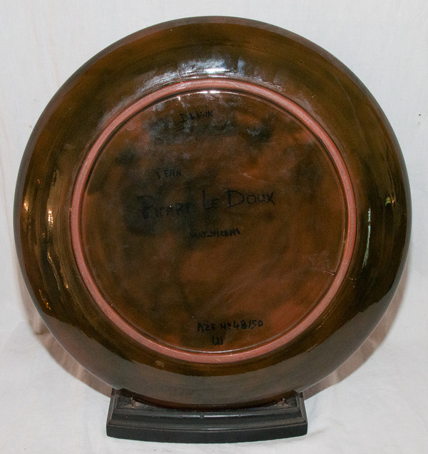 Grand plat Signé Jean Picart Le  Doux  Circa 1960