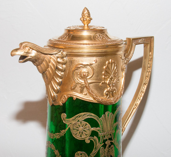 Orangeade pitcher Signed Victor Saglier 19th century